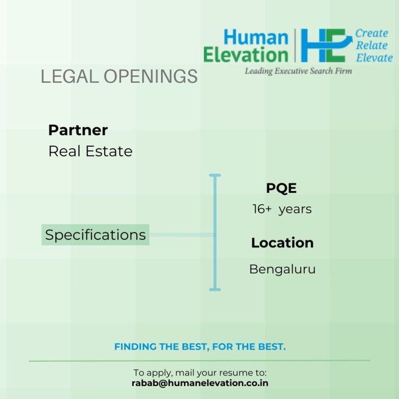 Human Elevation - Legal Opening - Real Estate Partner